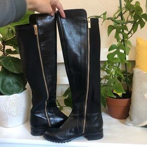 Micheal Kors Joanie Stretch Back Leather Boots